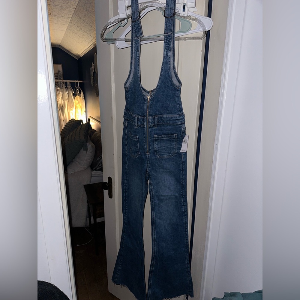 American Eagle Flare Overalls